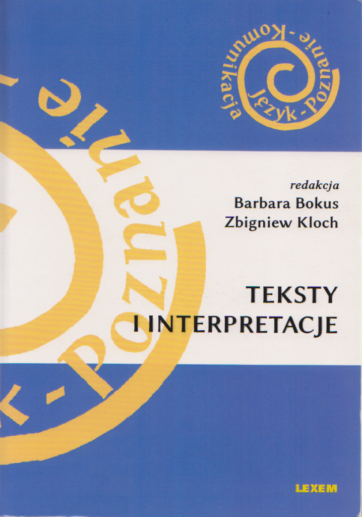 Book Cover: Teksty i interpretacje