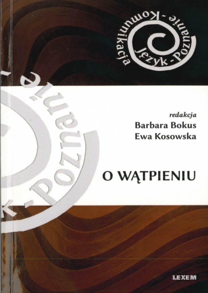 Book Cover: O wątpieniu